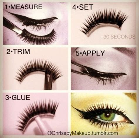 Fake eyelashes tutorial | Fake eyelashes, False lashes, Fake eyelashes ...