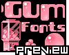 BubbleGum Fonts @ PixelJoint.com