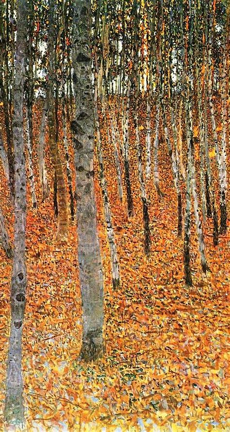 Gustav Klimt 'Birch Forest' detail | Klimt art, Gustav klimt art, Klimt ...