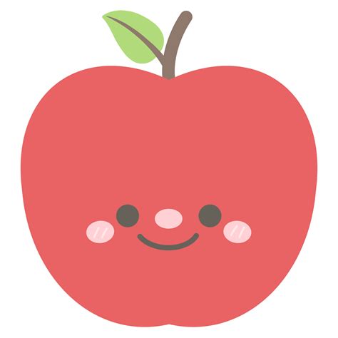 Cute red apple 30353916 PNG