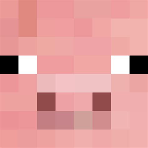 Pig Face Minecraft Pixel Art