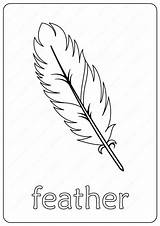 Free Printable Feather Outline Coloring Page sketch template