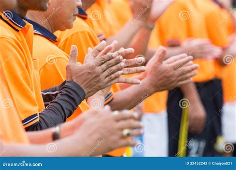 People clapping stock image. Image of sportswear, copy - 32452243