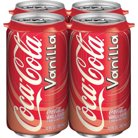 Coca-Cola Vanilla Cans, 12 fl oz, 4 Pack | Shop | Food Country USA