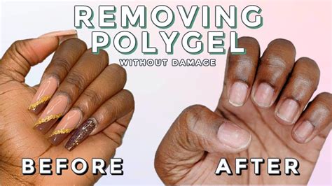Detailed Polygel Removal Tutorial FOR BEGINNERS | Updated Process ...