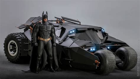 Hot Toys Re-release Batman Begins 1/6th Scale Batmobile And Batman Figure