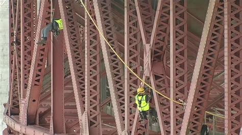 Rope teams start inspections underneath Golden Gate Bridge - ABC7 San ...