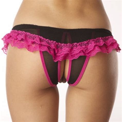 Nos Strings Fendus Ouverts tanga sexy open thong Lingerie coquine ...