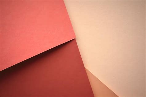 Premium Photo | Red and Beige Papers on White Background for Creative ...