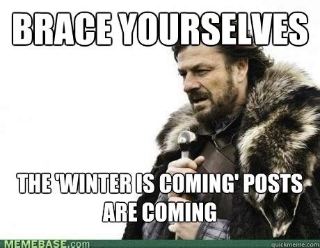 BRACE YOURSELVES the 'winter is coming' posts are coming - Misc - quickmeme