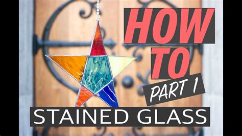 Stained Glass Tutorial Part 1: Drawing and glass cutting - YouTube