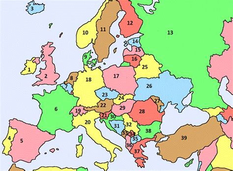 europe-map – World Map With Countries
