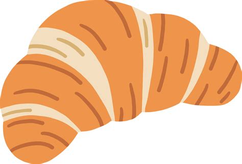 Croissant Bread, Flat Design, Simplicity, Clip Art, Illustration ...