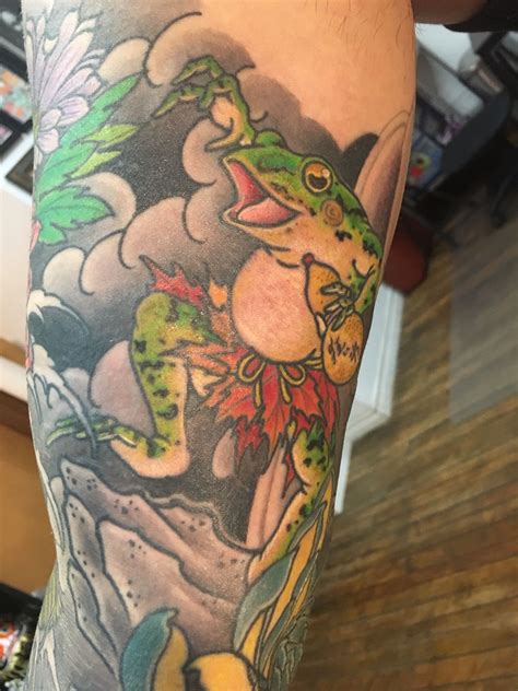 Japanese Frog tattoo Kaeru tattoo #Japanesefrogtattoo #kaerutattoo # ...