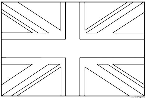 Coloriage drapeau angleterre - JeColorie.com