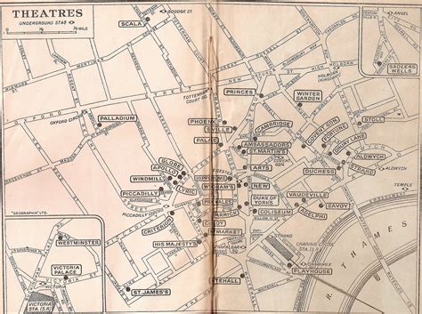 mappa moo'di - moo de flâneur's map collection: Theatreland in London