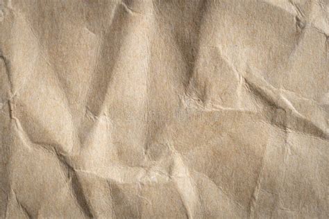 Crumpled Brown Paper Texture and Background Stock Photo - Image of ...