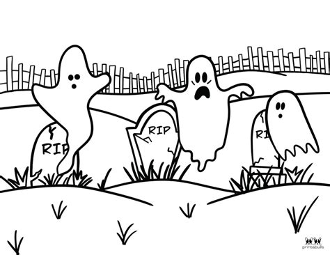 Free Printable Ghost Coloring Pages | Printabulls