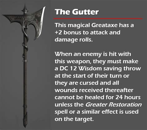 Magical Greataxe - The Gutter | Dnd classes, Dnd 5e homebrew, Dungeon ...