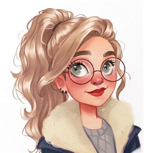 Soft Girl | Blonde hair cartoon, Blonde hair girl, Ponytail drawing