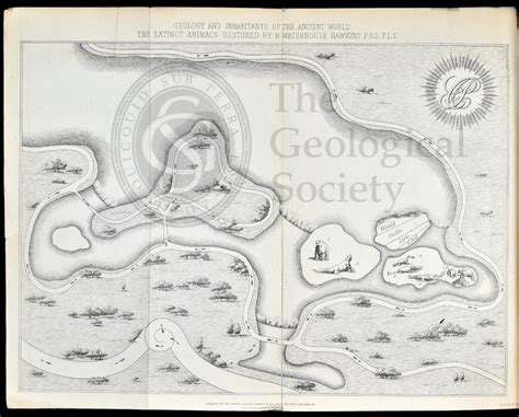 Map of Crystal Palace Park (1854)Geological Society Picture Library