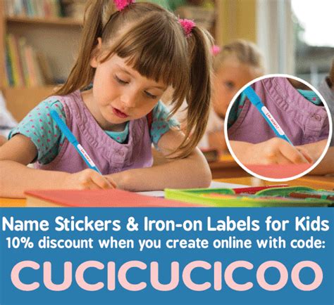 Sticker Kid personalized name labels – 10% discount! - Cucicucicoo