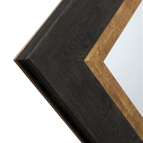 Black & Gold Framed Wall Mirror | At Home