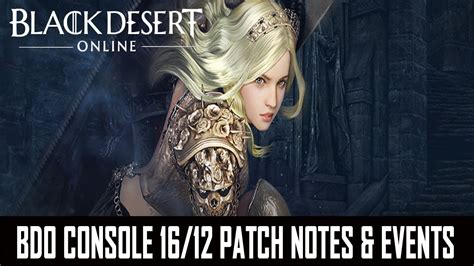 Black Desert Console - Nova Pre Creation, New Events, Patch Notes Recap - YouTube