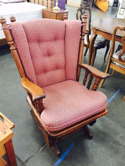 Stunning Value Of Antique Glider Rocking Chair Red Song