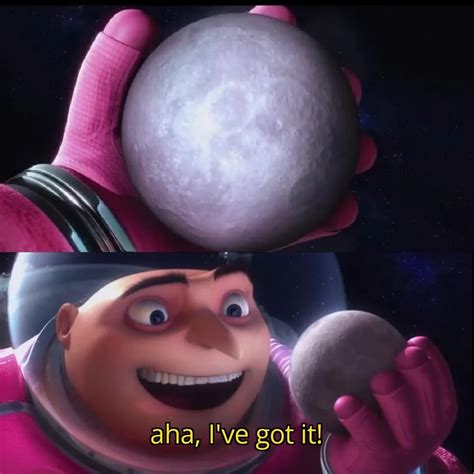 Gru holding a Moon Blank Template - Imgflip