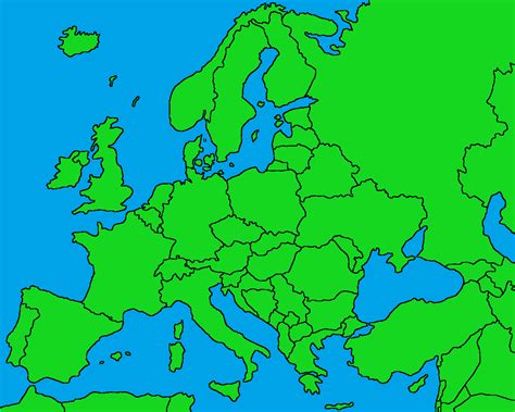 Blank Map of Europe for Mappers... : r/MapPorn