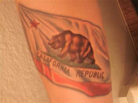 California State Flag Tattoo