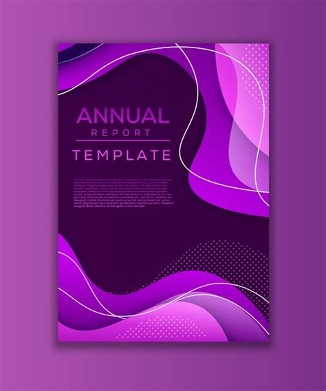 Premium Vector | Free vector creative annual report book cover template
