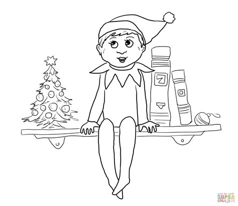 Elf On The Shelf Drawing at PaintingValley.com | Explore collection of ...