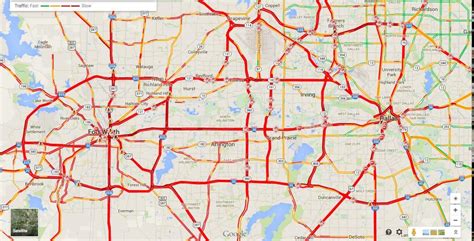 Dallas traffic map - Map of Dallas traffic (Texas - USA)