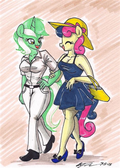 Lyra and Bon Bon by newyorkx3 on DeviantArt