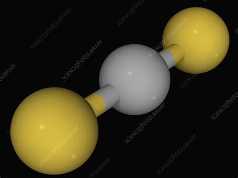 Carbon disulfide molecule - Stock Image - F004/5593 - Science Photo Library