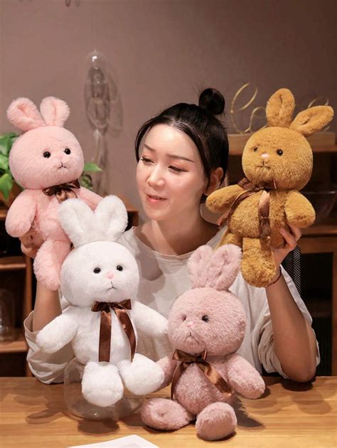 1pc 40cm Cute Cartoon Bunny Plush Toy, Easter Rabbit Stuffed Animal, Gift For Playtime, Nap Time ...