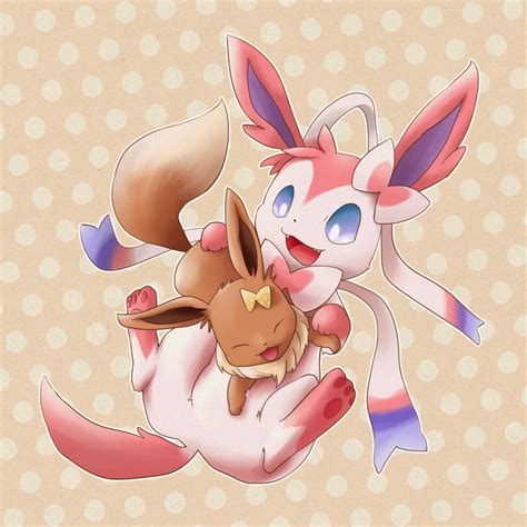 Sylveon and Eevee by needlepotter on DeviantArt