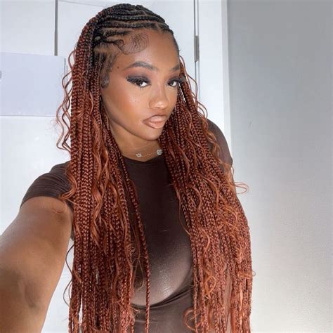 Gorgeous Ginger Spice: Rocking Fulani Braids with a Fiery Twist