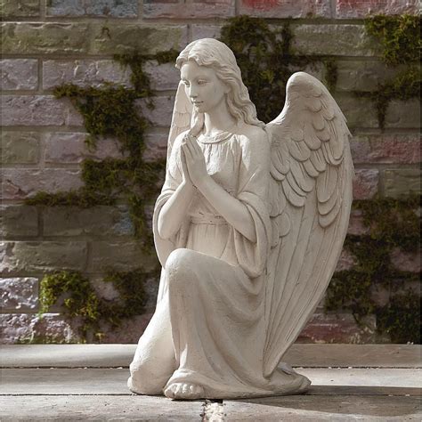 Angel Garden Statue Outdoor Decor Cherub Yard Patio Praying Lawn Art Kneeling | Garden angels ...