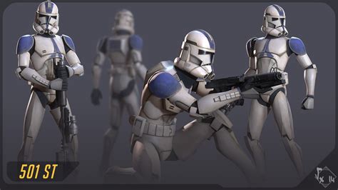 ArtStation - Clone Trooper Phase II | Game Assets