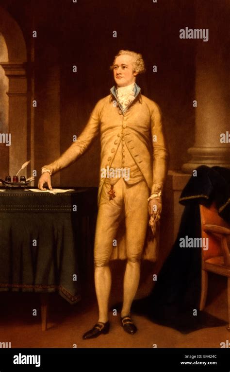 Alexander Hamilton full length portrait standing facing left Stock Photo - Alamy