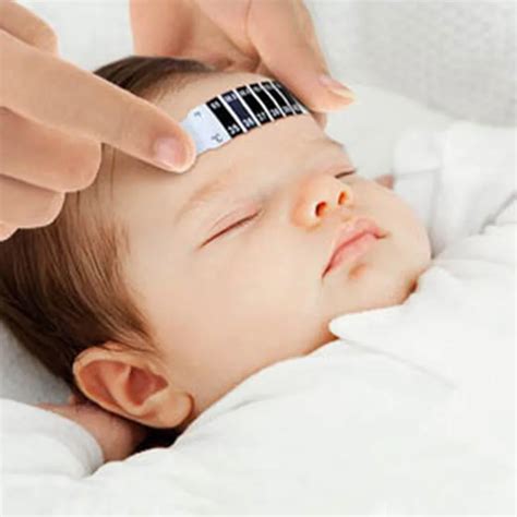 10 Pcs/lot Forehead Head Strip Thermometer Fever Body Baby Child Kid Adult Check Test ...