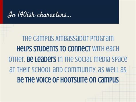 Campus Ambassador Program Overview