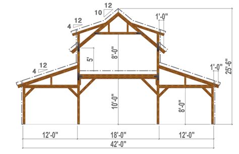 Bent Section #polebarnhouses Bent Section | Pole barn house plans, Timber frame barn, Pole barn ...