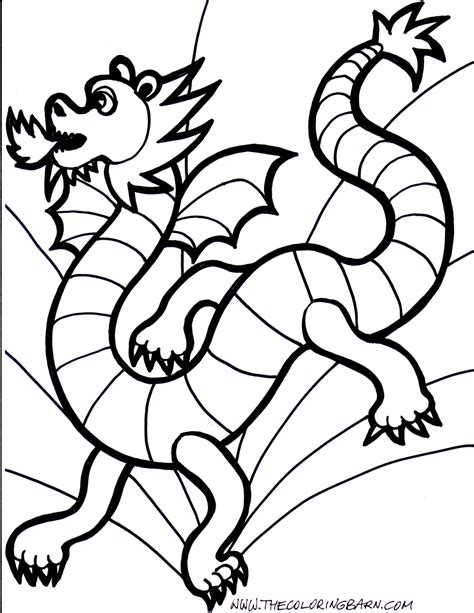 Dragon Coloring Pages Free Printable Coloring Pages