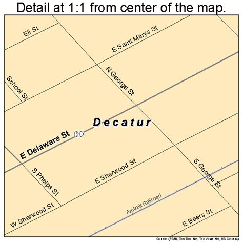 Decatur Michigan Street Map 2621040