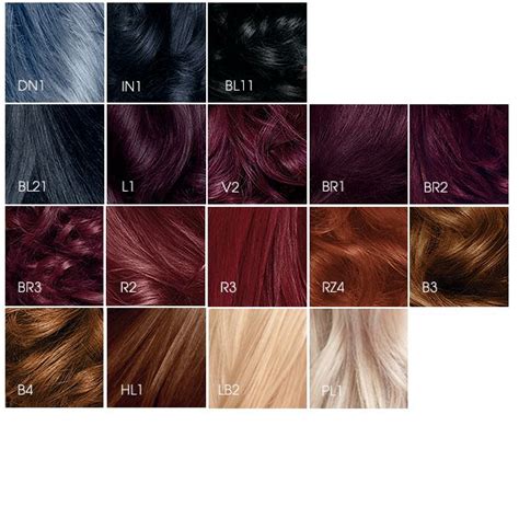 Garnier Hair Color Chart