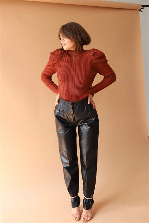 Vintage Leather Pants - Black | Garmentory